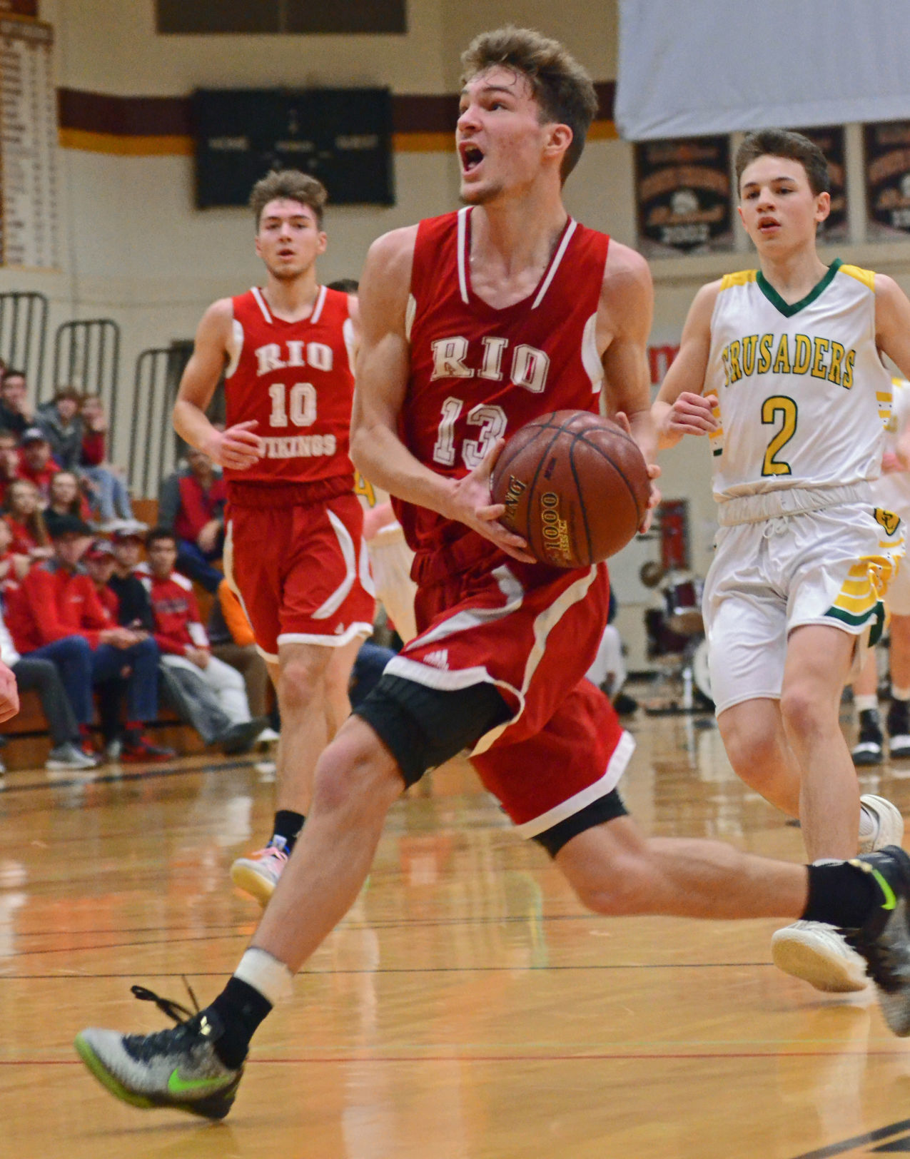 Brandon Rowe drives